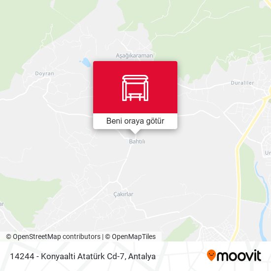 14244 - Konyaalti Atatürk Cd-7 harita