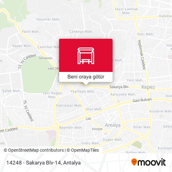 14248 - Sakarya Blv-14 harita