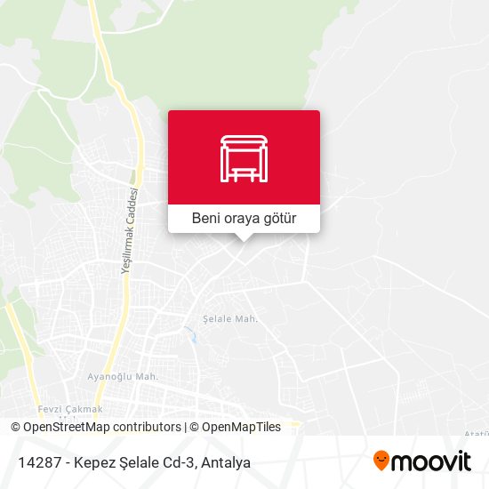 14287 - Kepez Şelale Cd-3 harita