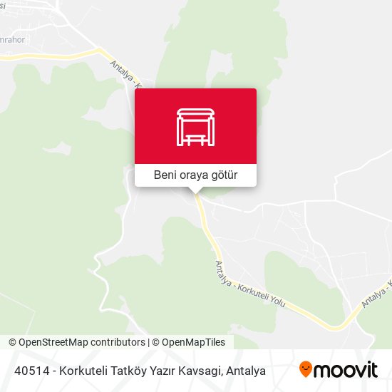 40514 - Korkuteli Tatköy Yazır Kavsagi harita