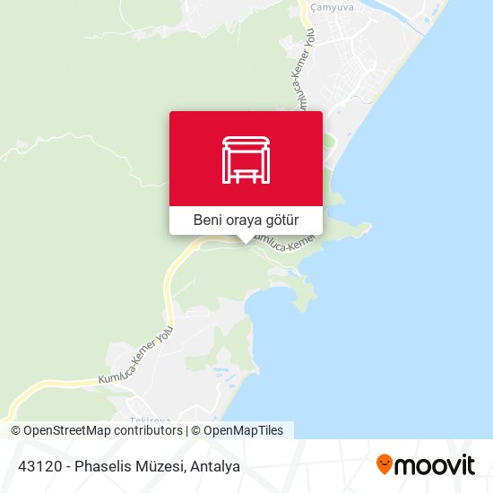 43120 - Phaselis Müzesi harita