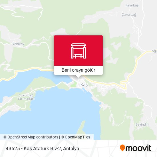 43625 - Kaş Atatürk Blv-2 harita