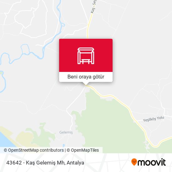 43642 - Kaş Gelemiş Mh harita