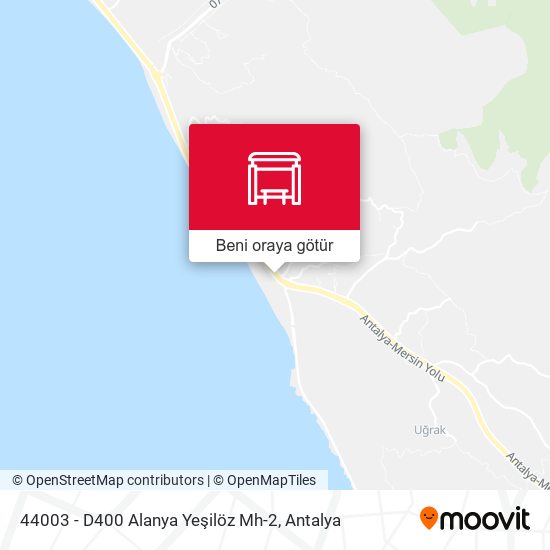44003 - D400 Alanya Yeşilöz Mh-2 harita