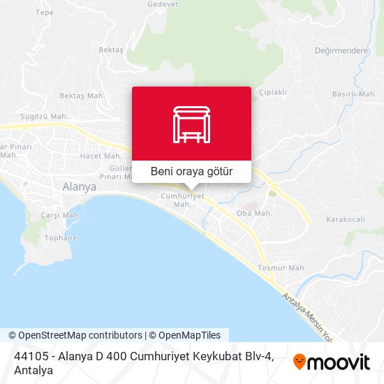 44105 - Alanya D 400 Cumhuriyet Keykubat Blv-4 harita