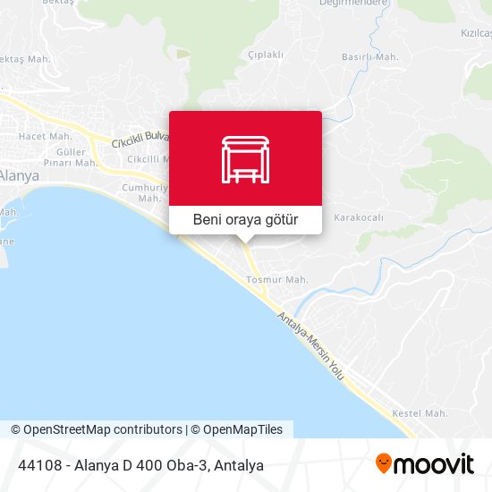 44108 - Alanya D 400 Oba-3 harita