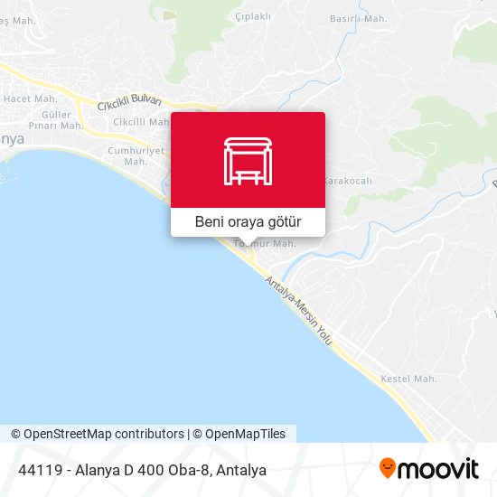 44119 - Alanya D 400 Oba-8 harita