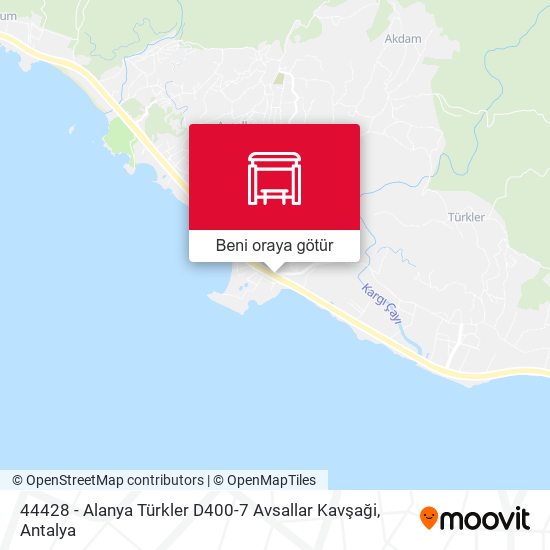 44428 - Alanya Türkler D400-7 Avsallar Kavşaği harita