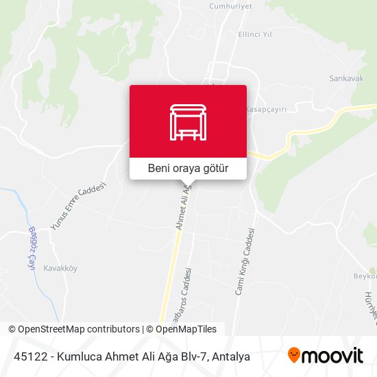 45122 - Kumluca Ahmet Ali Ağa Blv-7 harita