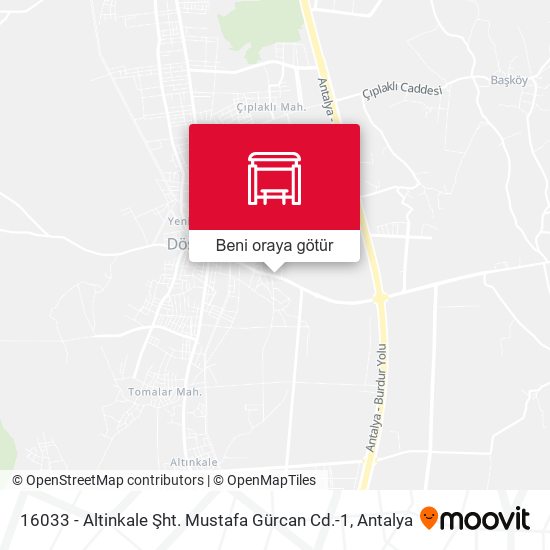 16033 - Altinkale Şht. Mustafa Gürcan Cd.-1 harita
