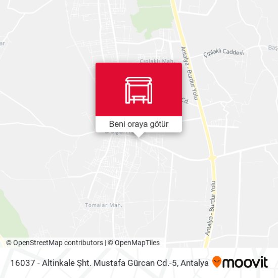 16037 - Altinkale Şht. Mustafa Gürcan Cd.-5 harita