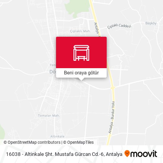 16038 - Altinkale Şht. Mustafa Gürcan Cd.-6 harita