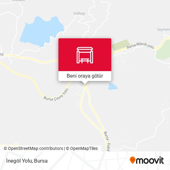 İnegöl Yolu harita