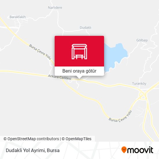 Dudakli Yol Ayrimi harita