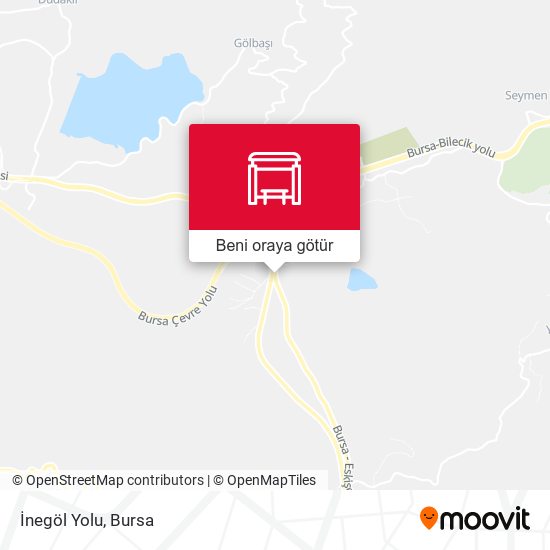 İnegöl Yolu harita
