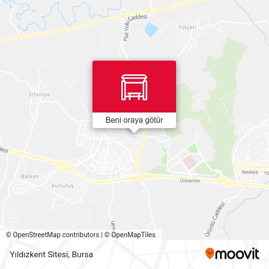 Yıldızkent Sitesi harita