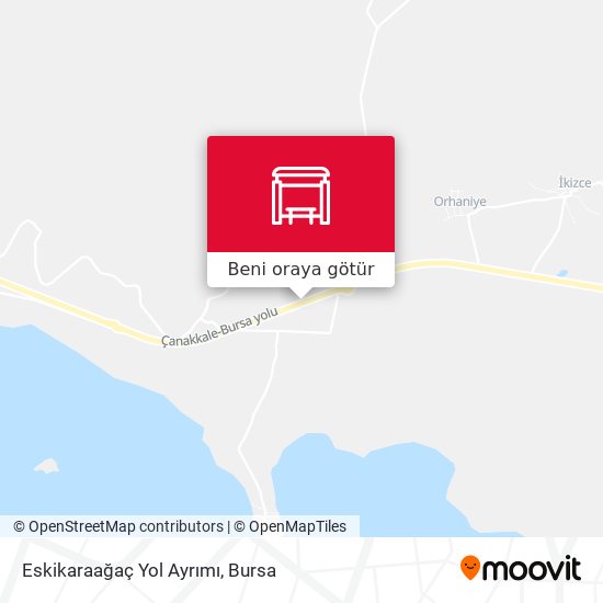 Eskikaraağaç Yol Ayrımı harita