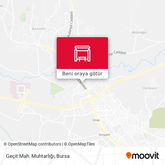 Geçit Mah. Muhtarlığı harita