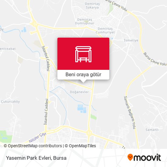 Yasemin Park Evleri harita
