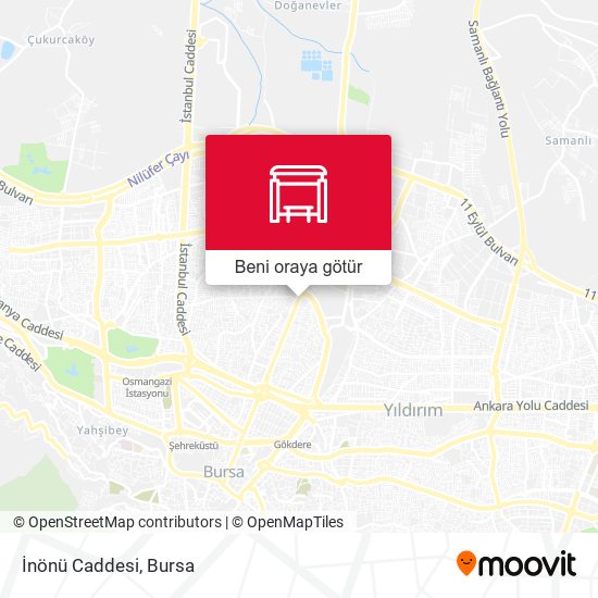 İnönü Caddesi harita