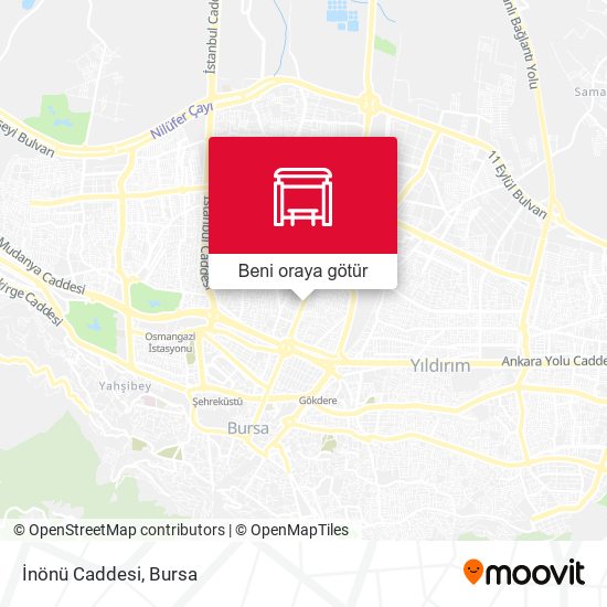 İnönü Caddesi harita