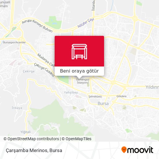 Çarşamba Merinos harita