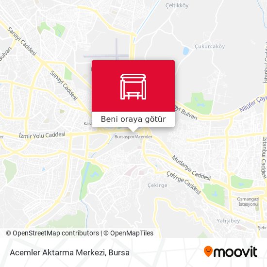 Acemler Aktarma Merkezi harita