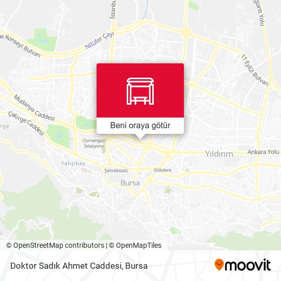 Doktor Sadık Ahmet Caddesi harita