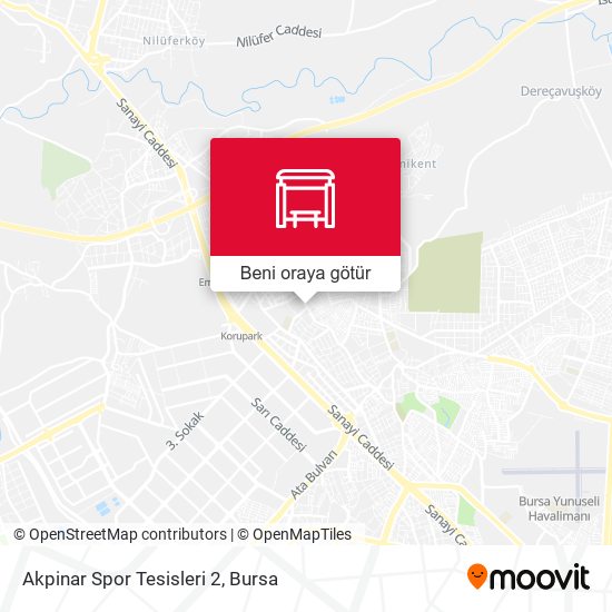Akpinar Spor Tesisleri 2 harita