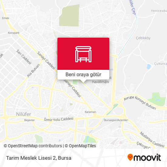 Tarim Meslek Lisesi 2 harita