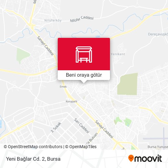 Yeni Bağlar Cd. 2 harita
