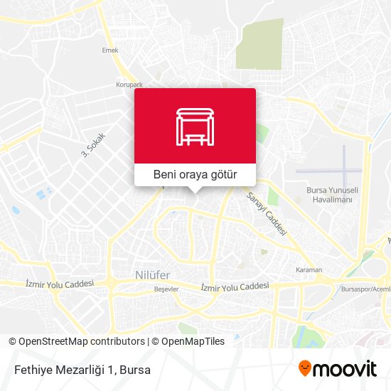 Fethiye Mezarliği 1 harita