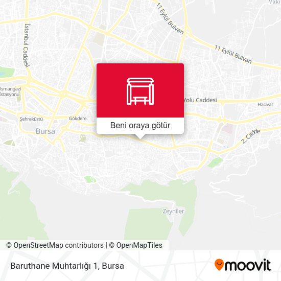 Baruthane Muhtarliği 1 harita