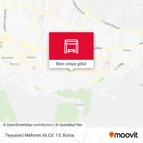 Teyyareci Mehmet Ali Cd. 13 harita
