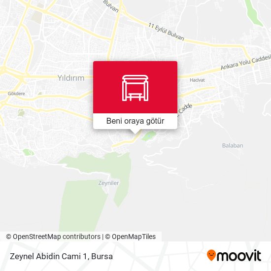 Zeynel Abidin Cami 1 harita
