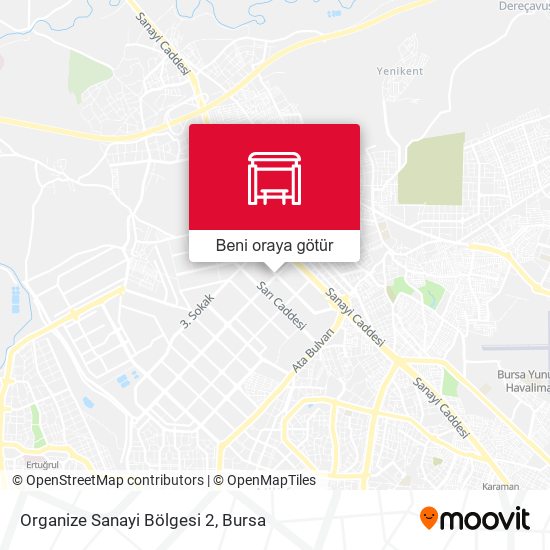 Organize Sanayi Bölgesi 2 harita