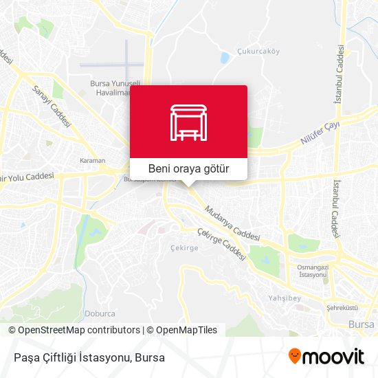 Paşa Çiftliği İstasyonu harita
