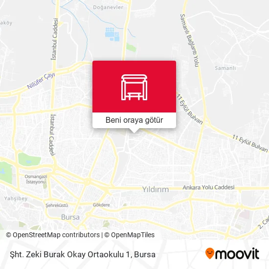 Şht. Zeki Burak Okay Ortaokulu 1 harita