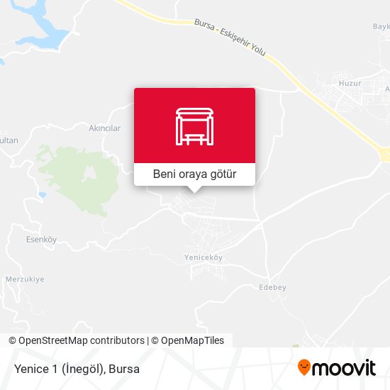 Yenice 1 (İnegöl) harita