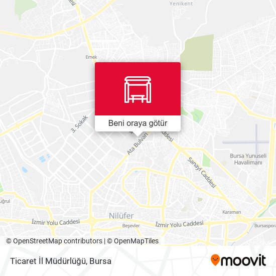 Ticaret İl Müdürlüğü harita