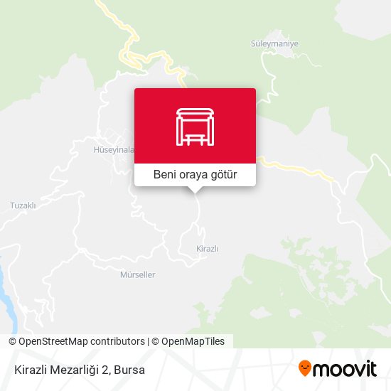 Kirazli Mezarliği 2 harita