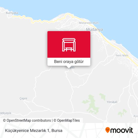 Küçükyenice Mezarlık 1 harita