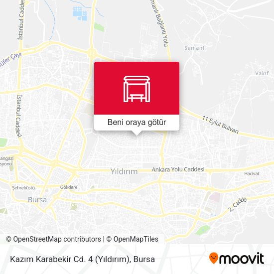Kazım Karabekir Cd. 4 (Yıldırım) harita