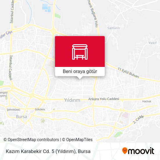 Kazım Karabekir Cd. 5 (Yıldırım) harita