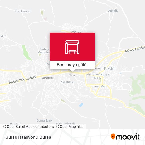 Gürsu  İstasyonu harita
