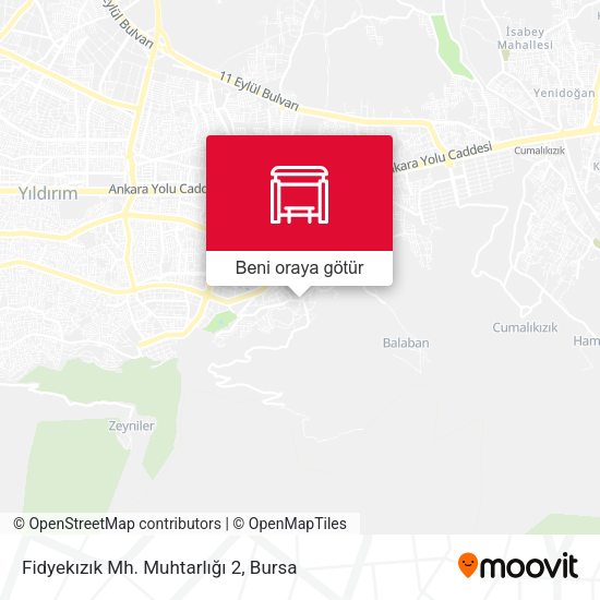 Fidyekızık Mh. Muhtarlığı 2 harita