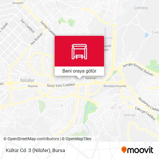 Kültür Cd. 3 (Nilüfer) harita