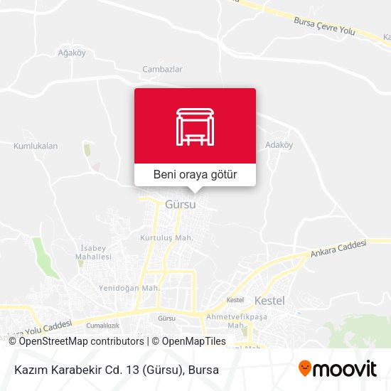 Kazim Karabekir Cd. 13 (Gürsu) harita