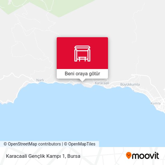 Karacaali Gençlik Kampı 1 harita