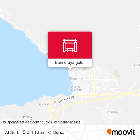 Atatürk İ.Ö.O. 1 (Gemlik) harita